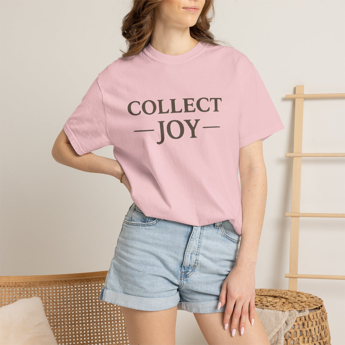 Collect Joy T-Shirt — "Collect Joy" Front & "The best souvenirs aren't things." Back | Nature-Inspired Inspirational Tee