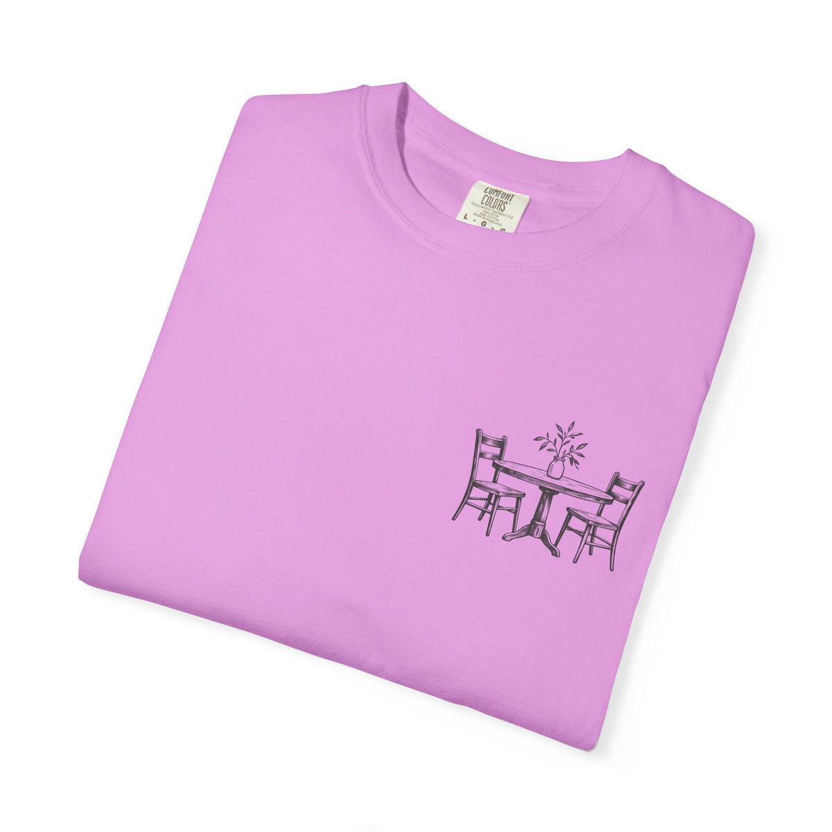 Sit With Me T-Shirt — "Sit With Me. you don't have to eat alone." Comfort Tee