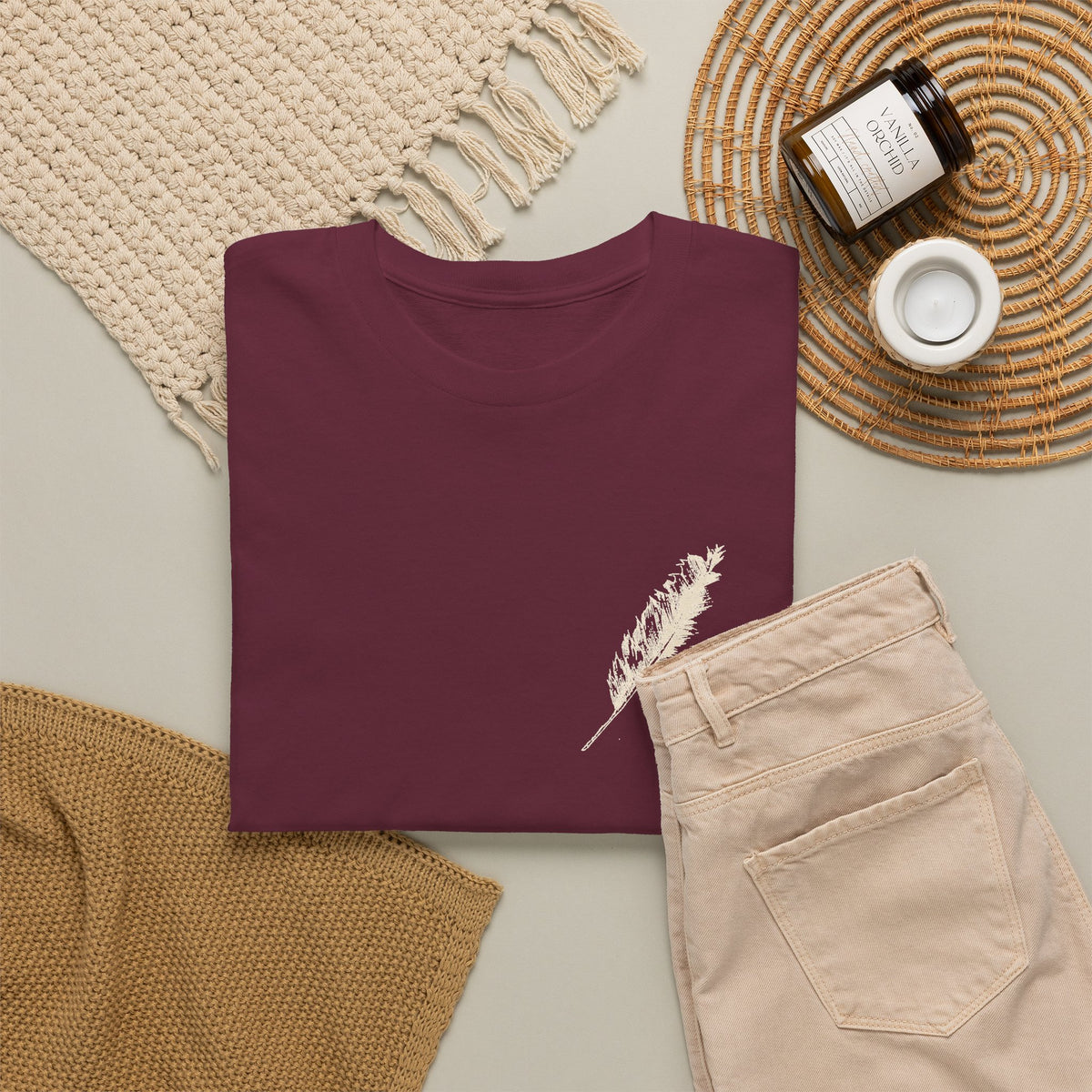 Inspirational Feather Tee — "Do good, bestow kindness" Quote T-Shirt