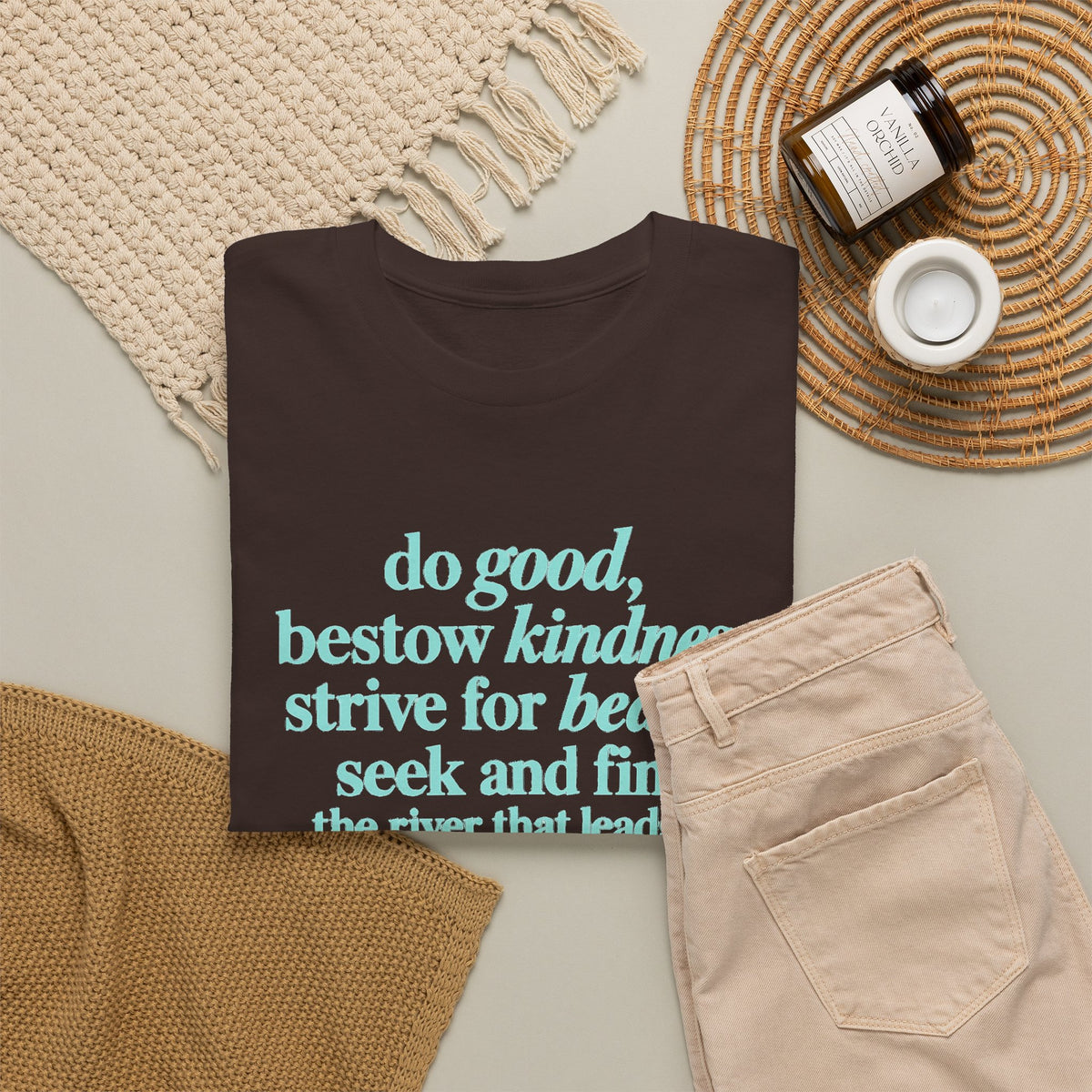 Inspirational Quote Tee — "Do Good, Bestow Kindness" Motivational T‑Shirt