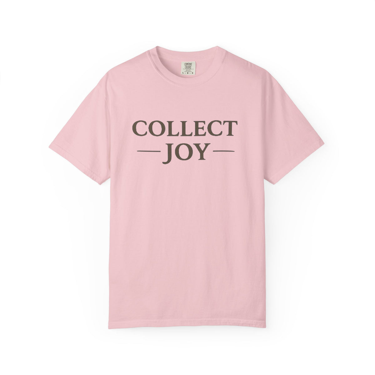 Collect Joy T-Shirt — "Collect Joy" Front & "The best souvenirs aren't things." Back | Nature-Inspired Inspirational Tee