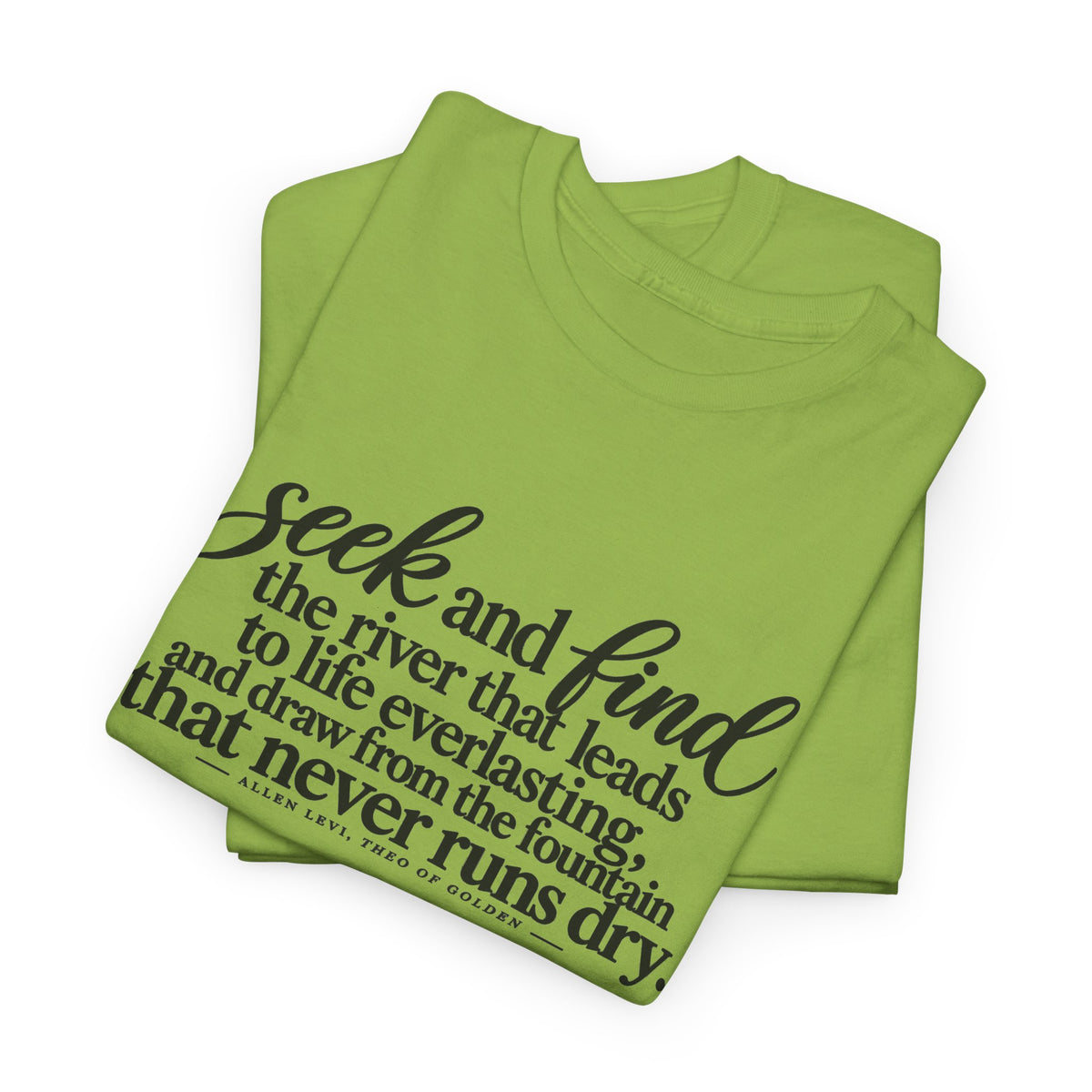 Seek and Find Tee — Inspirational Scripture Graphic T-Shirt
