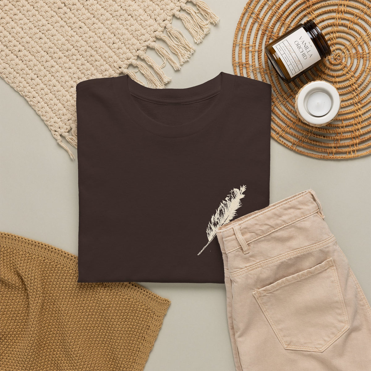 Inspirational Feather Tee — "Do good, bestow kindness" Quote T-Shirt