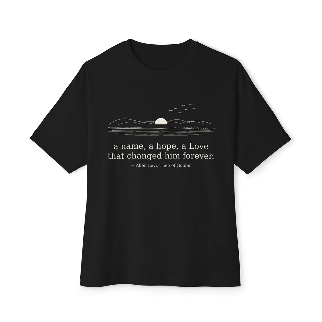 Minimalist Tiny Sun Boxy Tee — Oversized White Casual T-Shirt