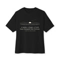 Minimalist Tiny Sun Boxy Tee — Oversized White Casual T-Shirt