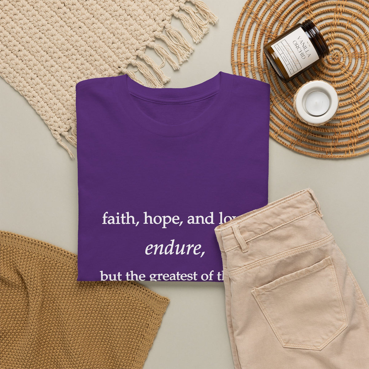 Faith, Hope & Love Tee — 1 Corinthians 13 Inspirational Christian T‑Shirt