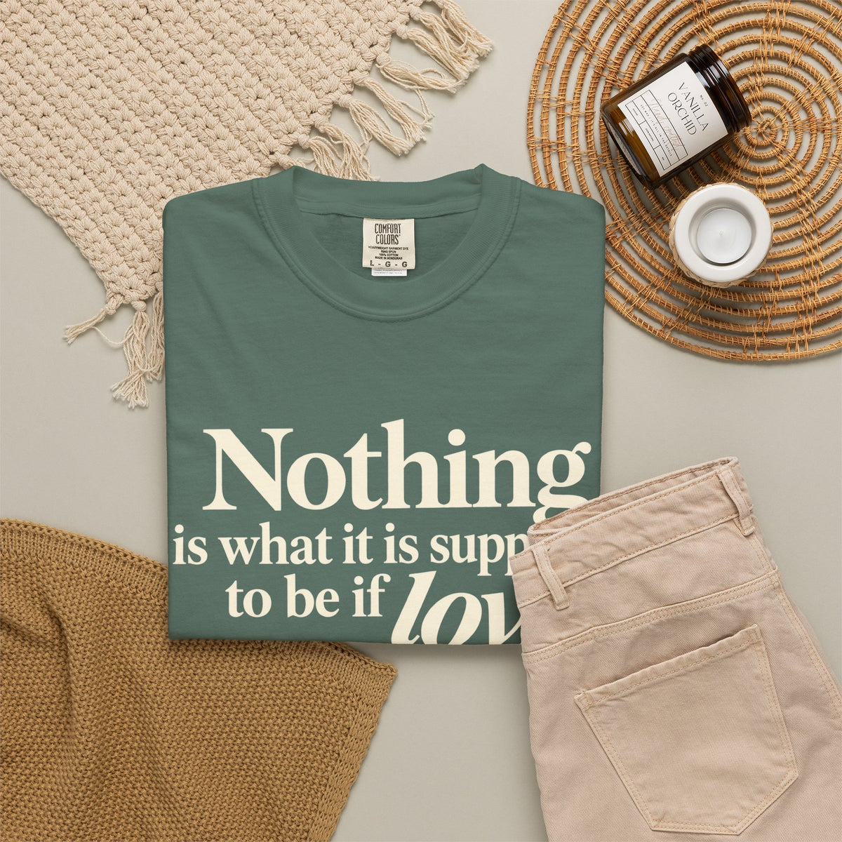 T-Shirt — “Nothing is what it is supposed to be if love is not at the core.” Inspirational Quote Tee