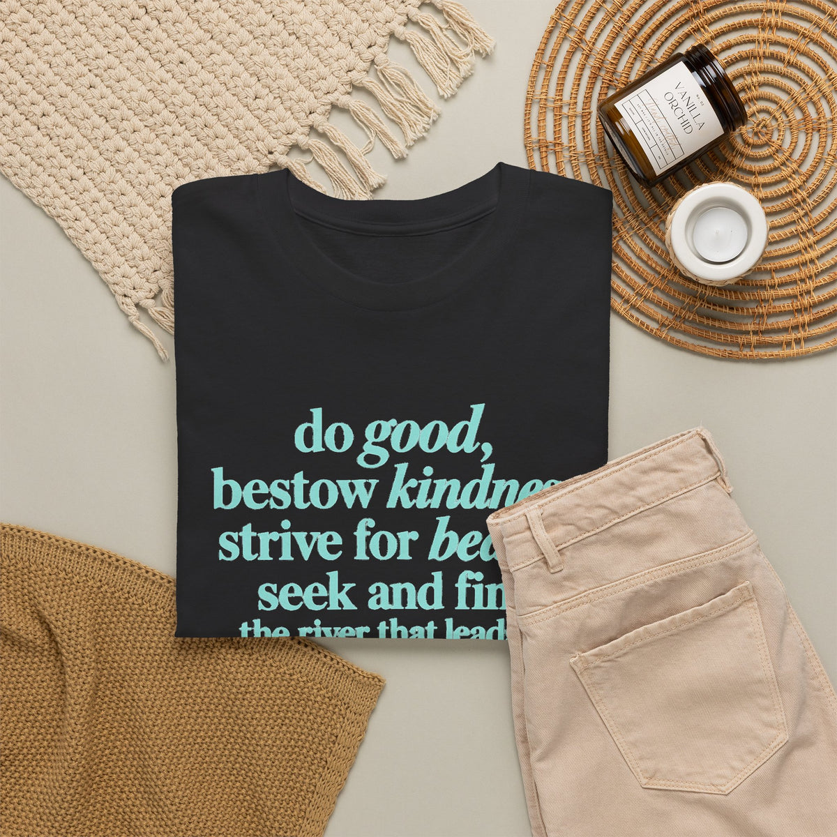 Inspirational Quote Tee — "Do Good, Bestow Kindness" Motivational T‑Shirt
