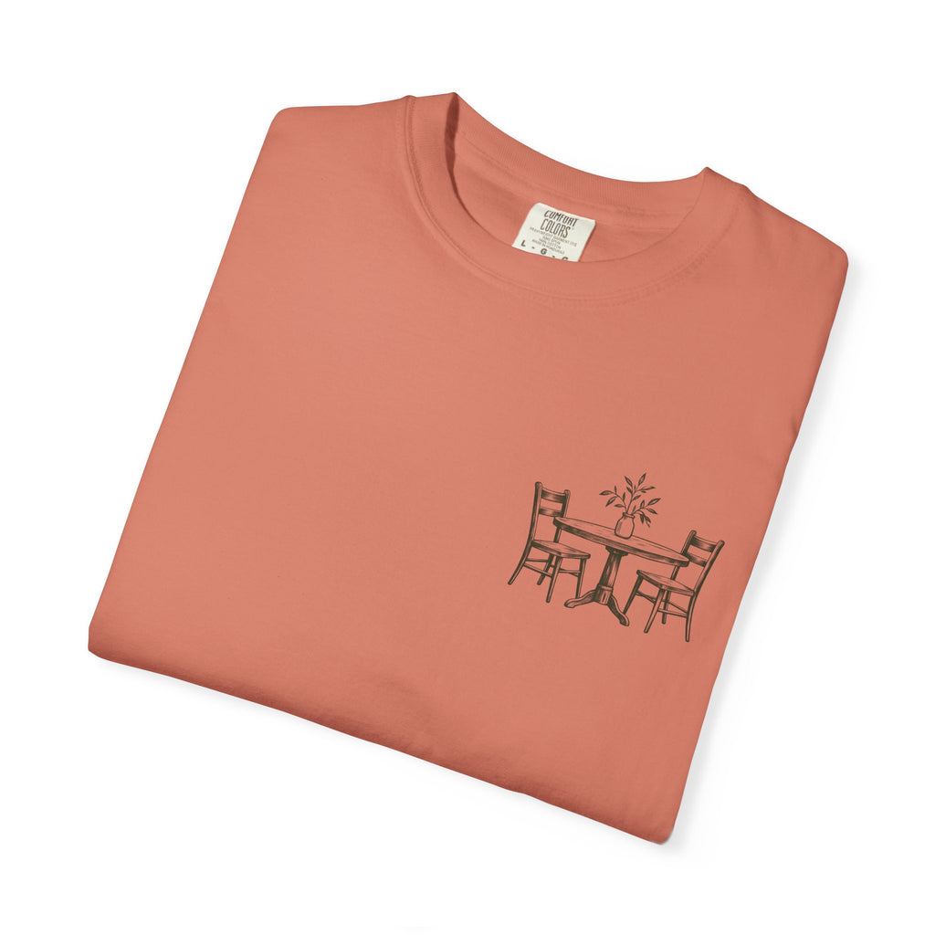 Sit With Me T-Shirt — "Sit With Me. you don't have to eat alone." Comfort Tee