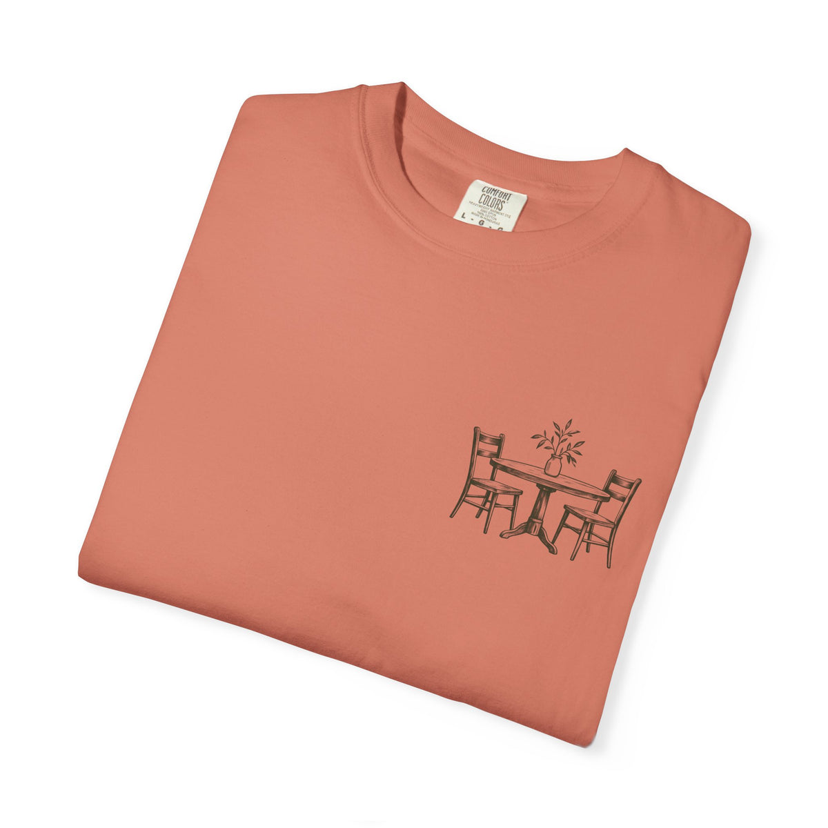 Sit With Me T-Shirt — "Sit With Me. you don't have to eat alone." Comfort Tee