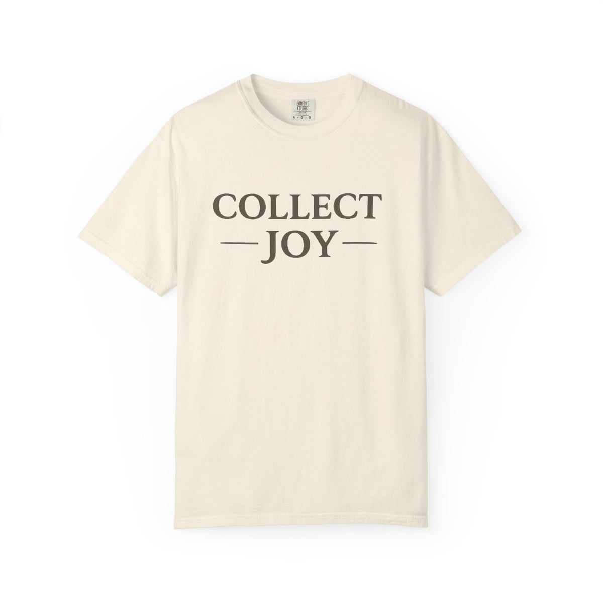Collect Joy T-Shirt — "Collect Joy" Front & "The best souvenirs aren't things." Back | Nature-Inspired Inspirational Tee