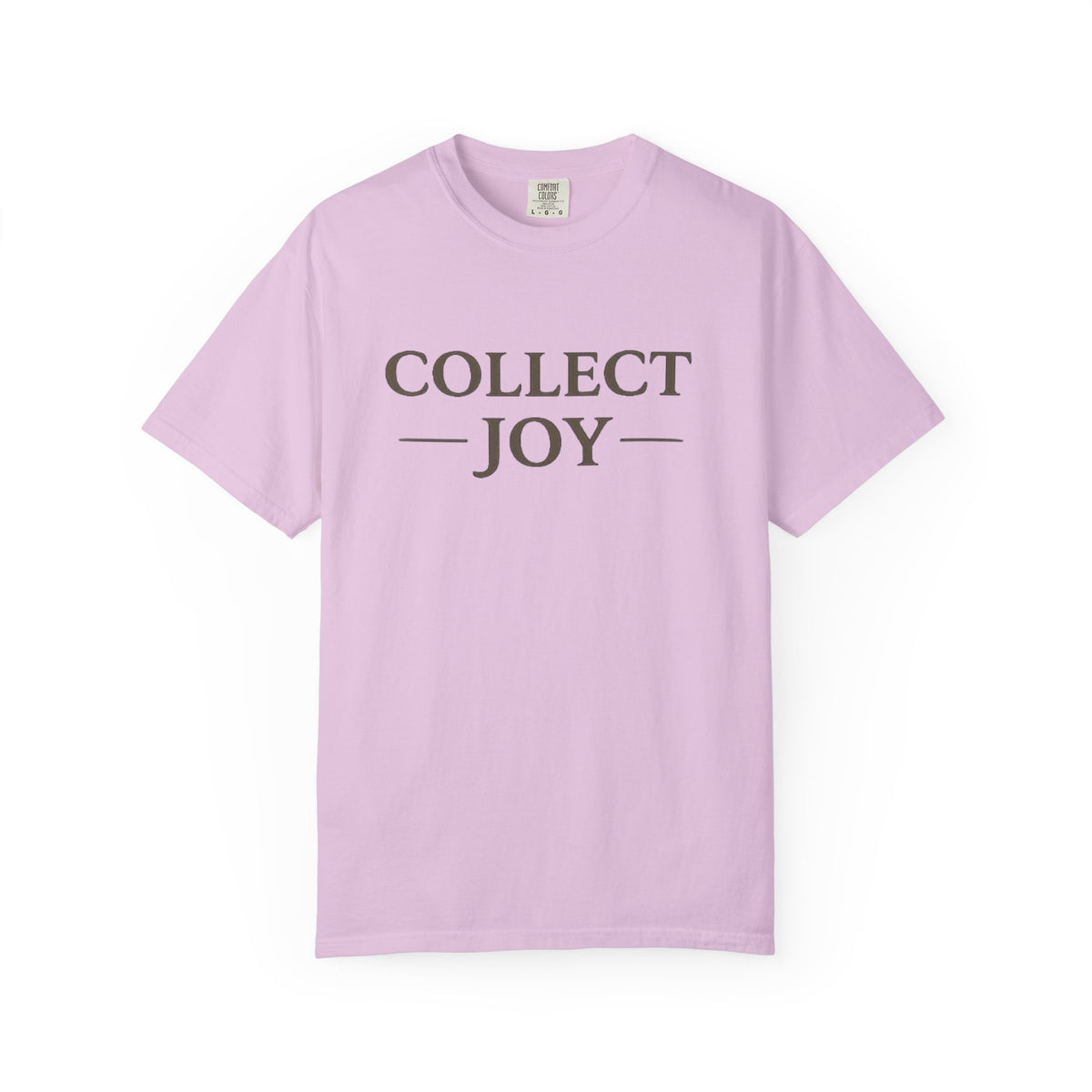 Collect Joy T-Shirt — "Collect Joy" Front & "The best souvenirs aren't things." Back | Nature-Inspired Inspirational Tee
