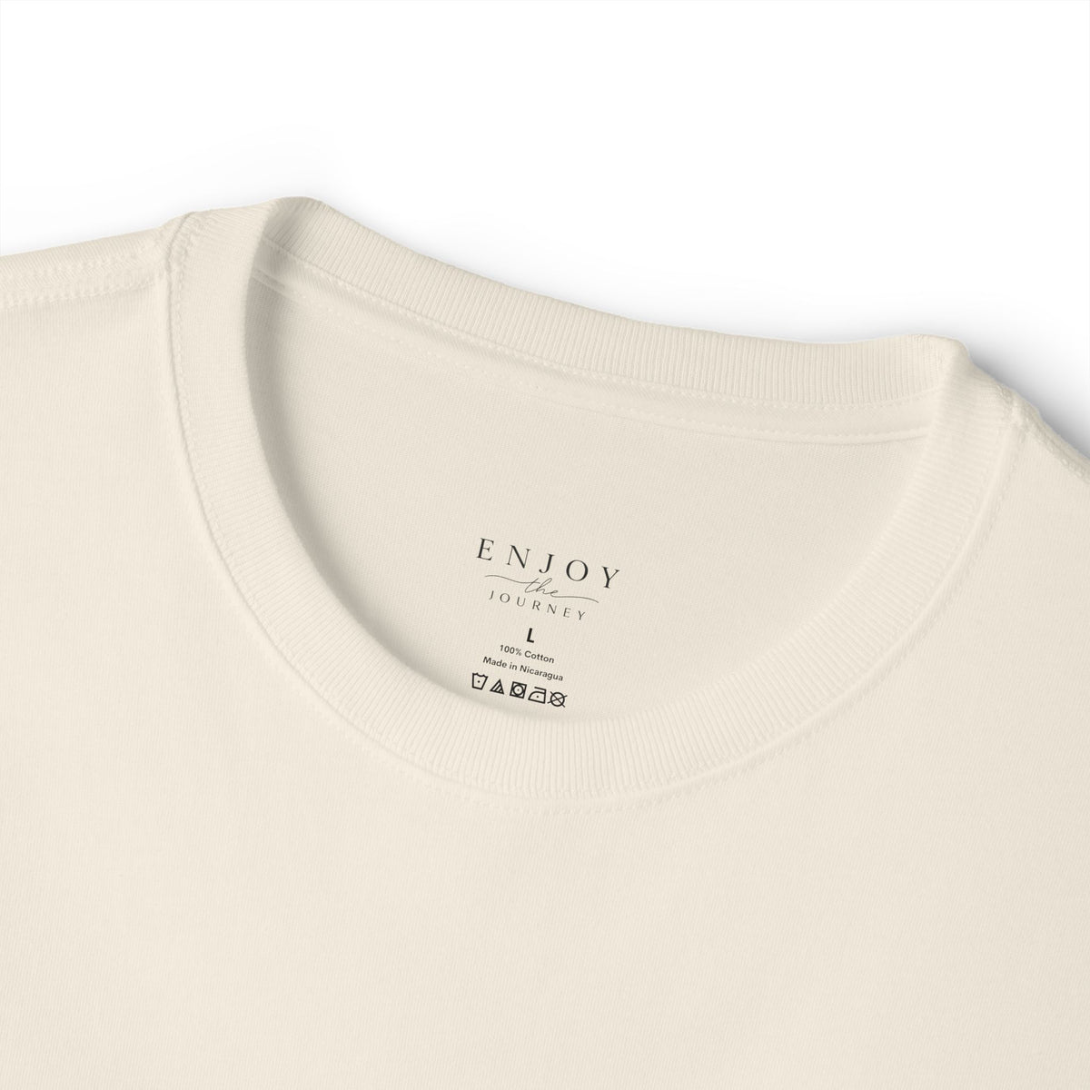 Cross & Heart Minimal Tee — Christian Faith Pink Boxy T-Shirt