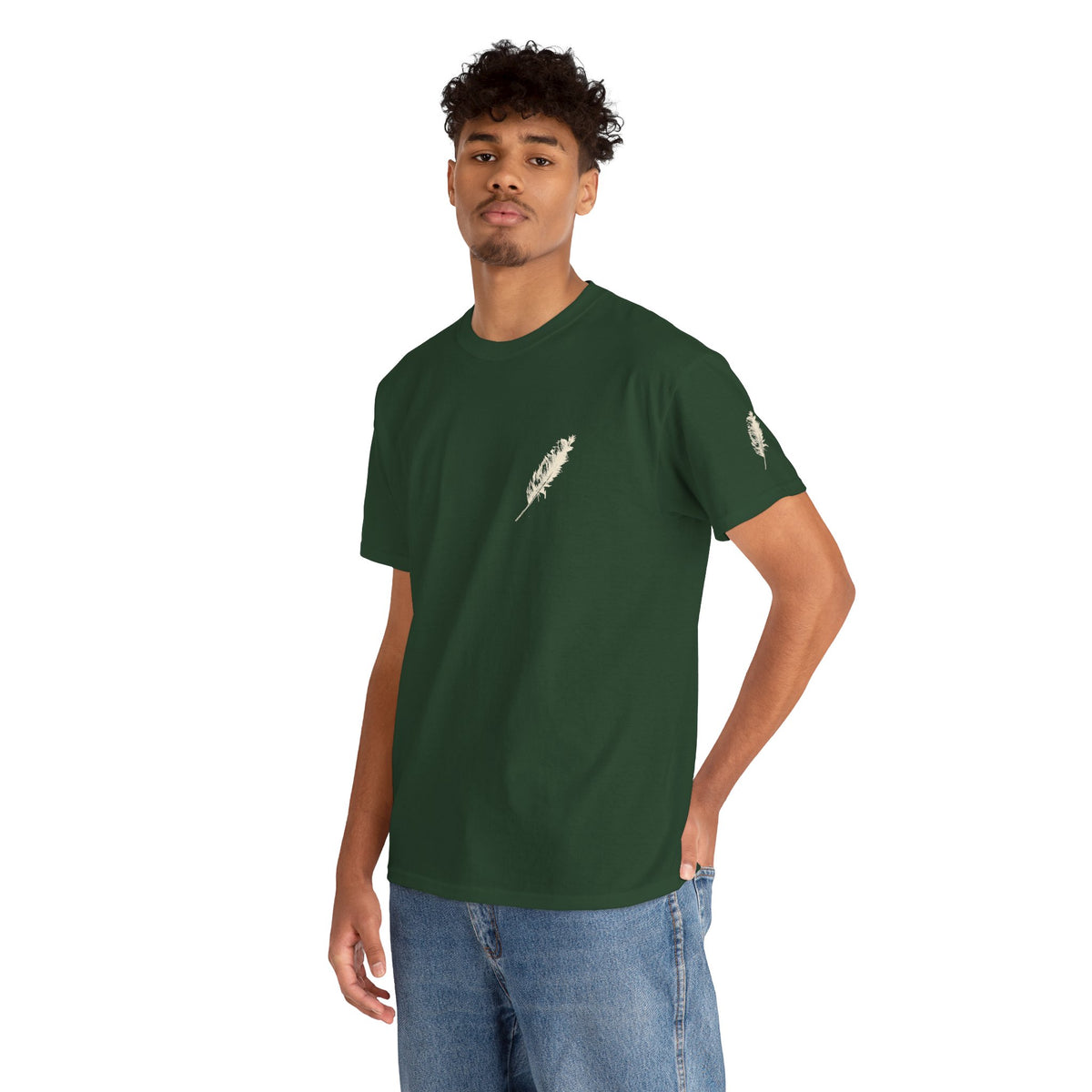 Love In It T-Shirt — Inspirational Quote Tee with Feather Accent