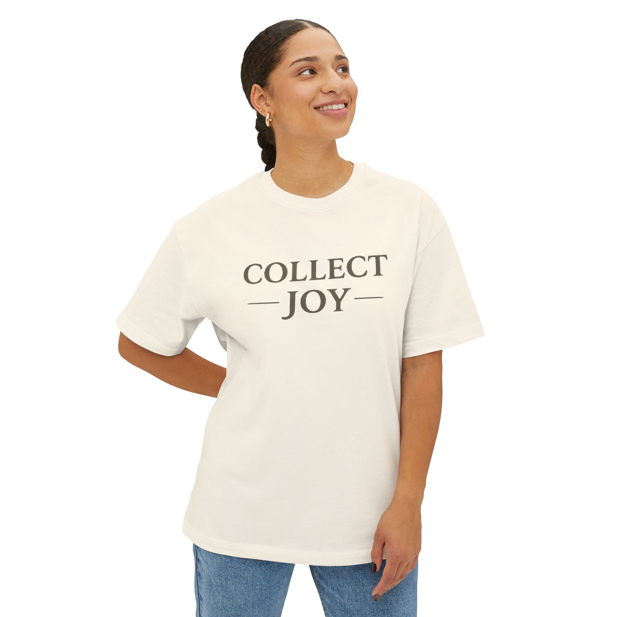 Collect Joy Tee — Minimalist Inspirational Graphic Tee