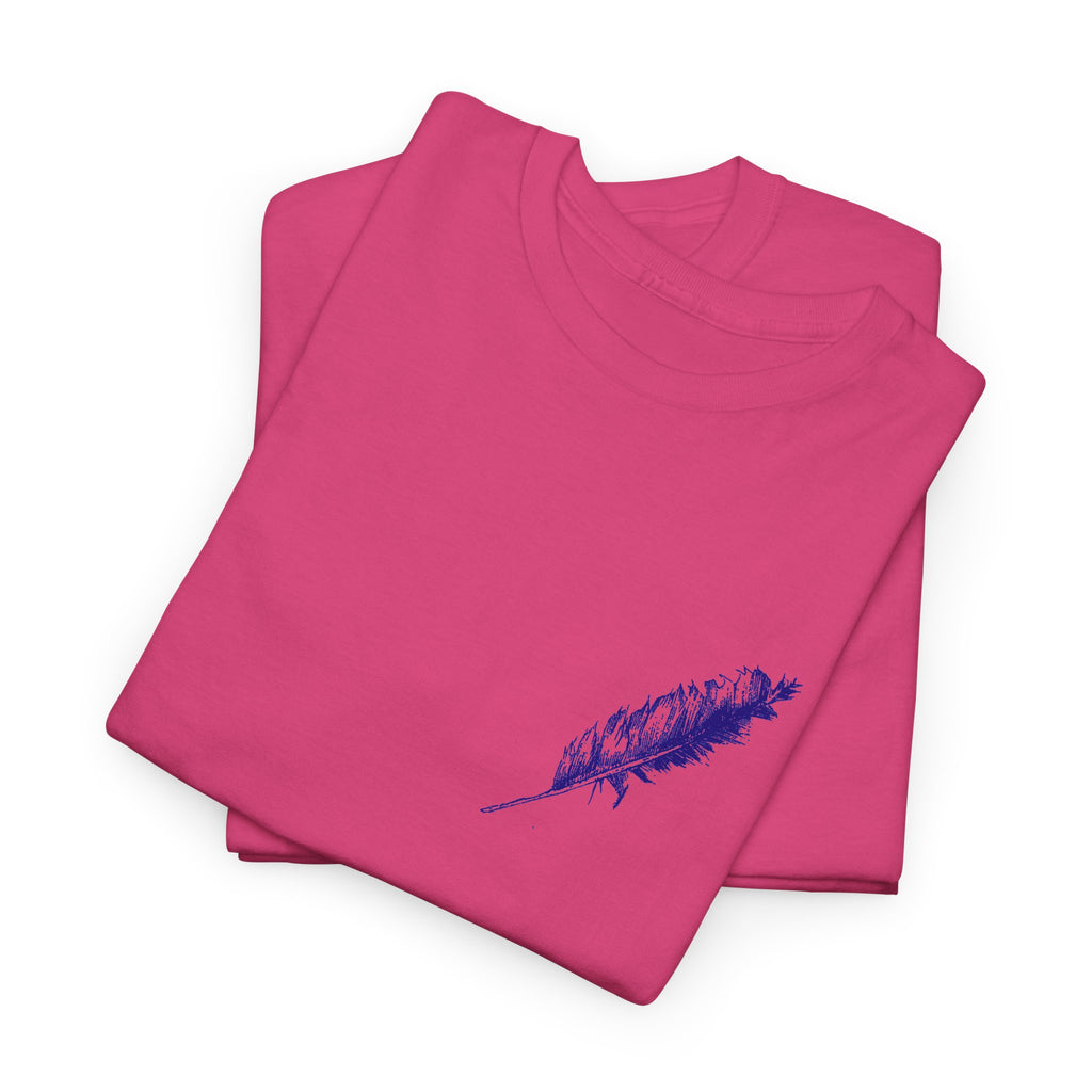 Inspirational Feather Tee — "Do good, bestow kindness" Quote T‑Shirt