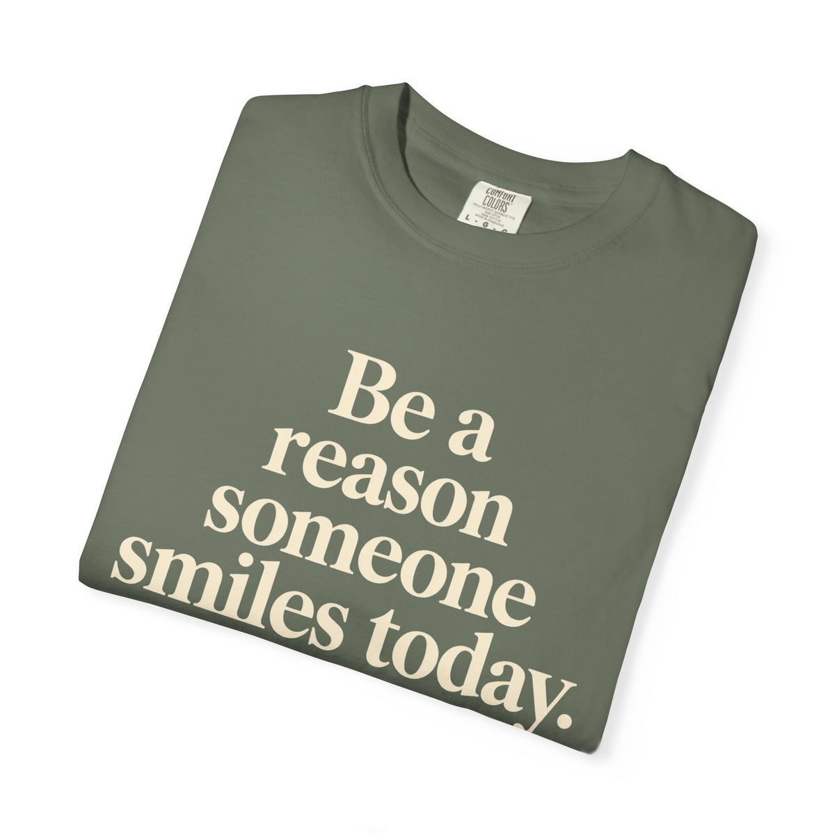 Inspirational Smile T-Shirt — “Be a reason someone smiles today” Motivational Tee