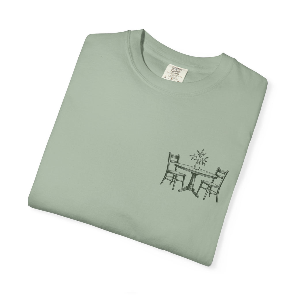 Sit With Me T-Shirt — "Sit With Me. you don't have to eat alone." Comfort Tee