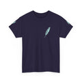 Inspirational Feather Tee — "Seek and find the river" Quote T‑Shirt