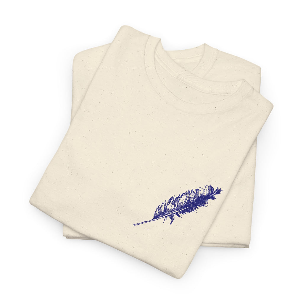 Inspirational Feather Tee — "Do good, bestow kindness" Quote T‑Shirt