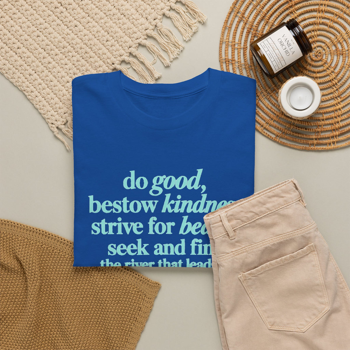 Inspirational Quote Tee — "Do Good, Bestow Kindness" Motivational T‑Shirt