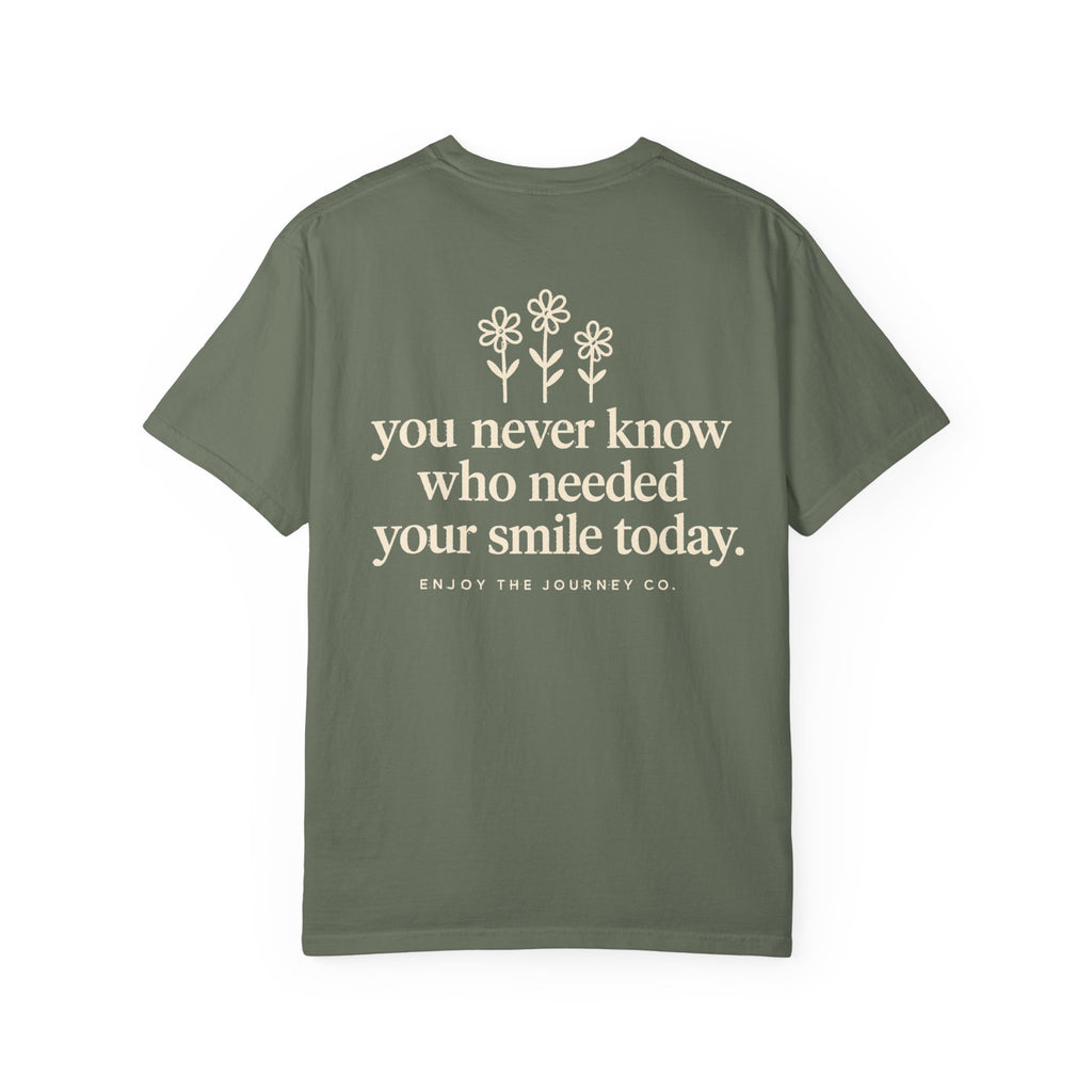 Inspirational Smile T-Shirt — “Be a reason someone smiles today” Motivational Tee