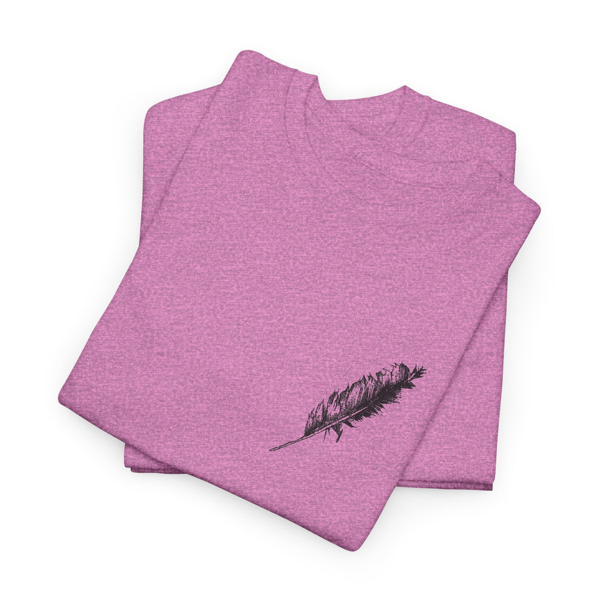 Inspirational Quote T‑Shirt — “Seek and Find the River” Feather Graphic