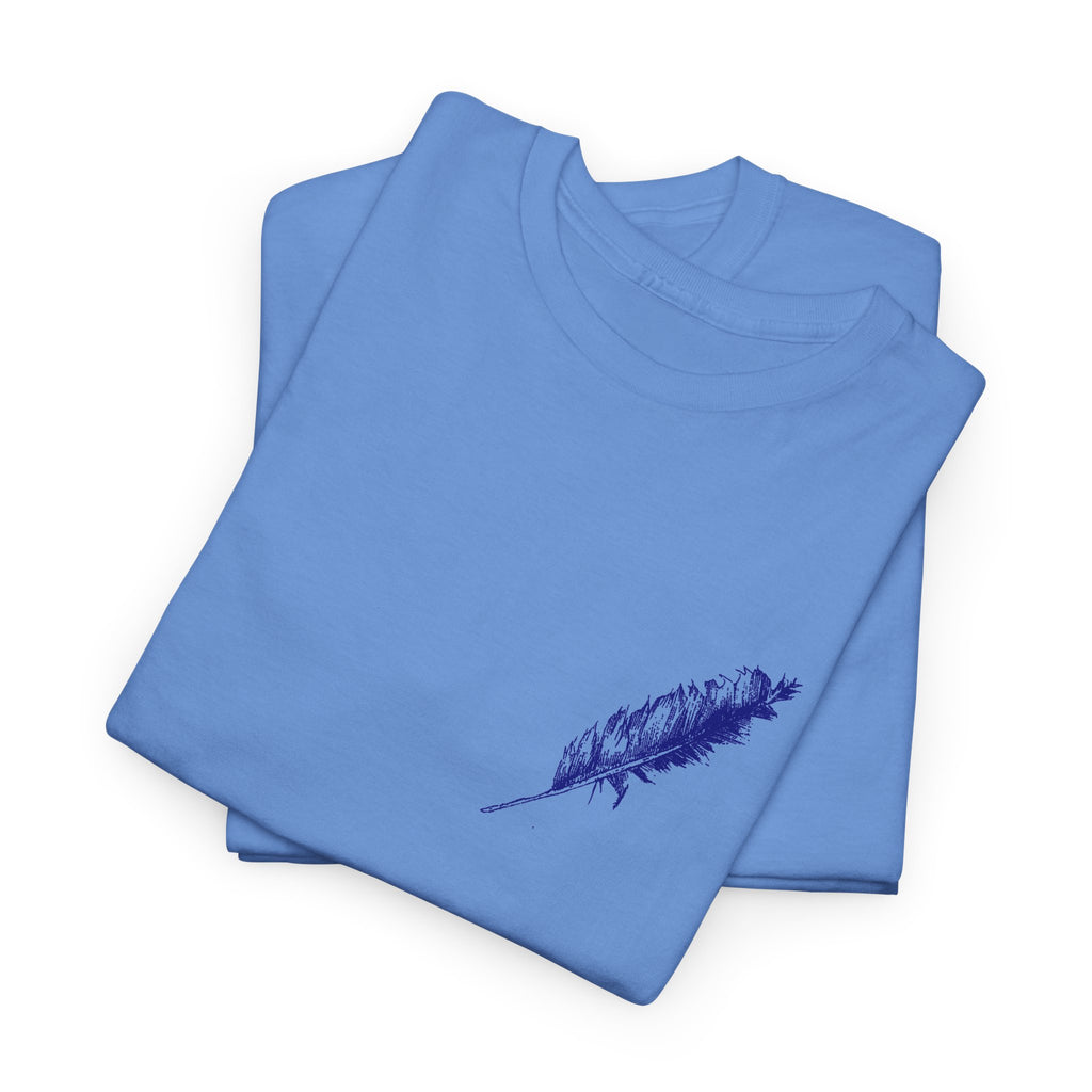 Inspirational Feather Tee — "Do good, bestow kindness" Quote T‑Shirt
