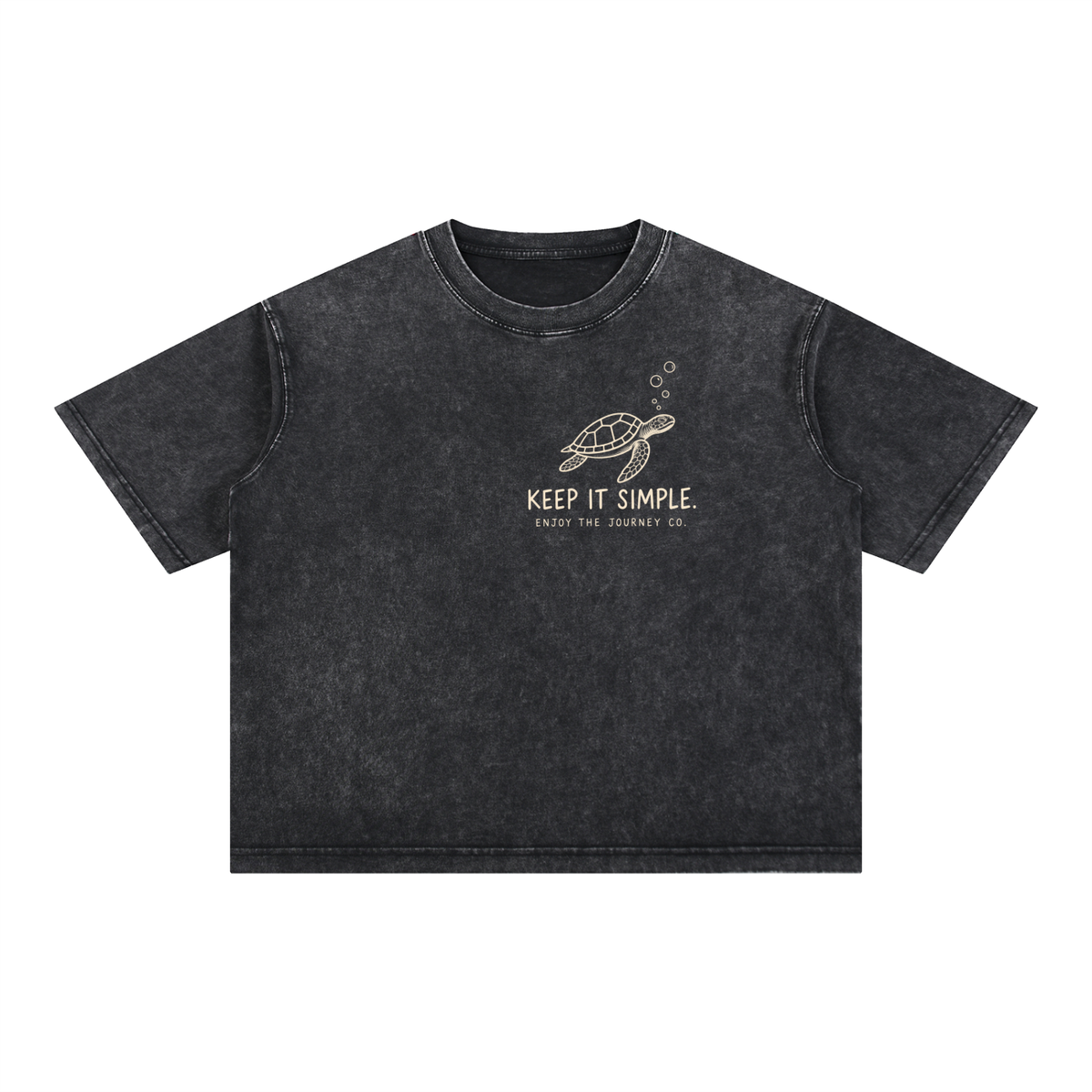 Mineral Wash Boxy Cotton T-Shirt