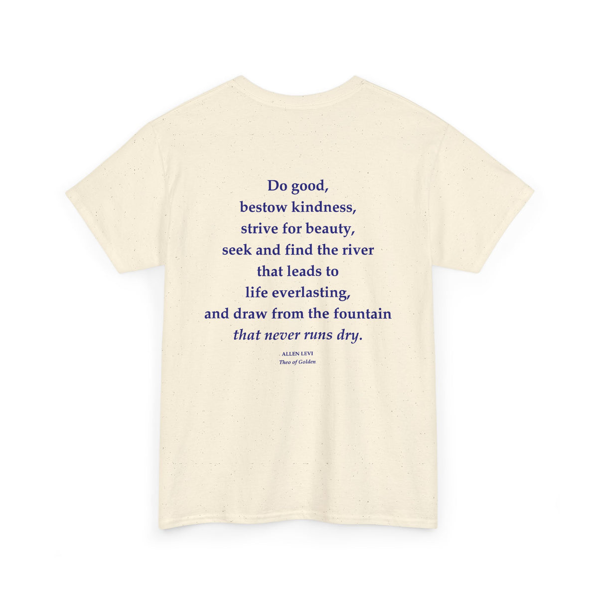 Inspirational Feather Tee — "Do good, bestow kindness" Quote T‑Shirt