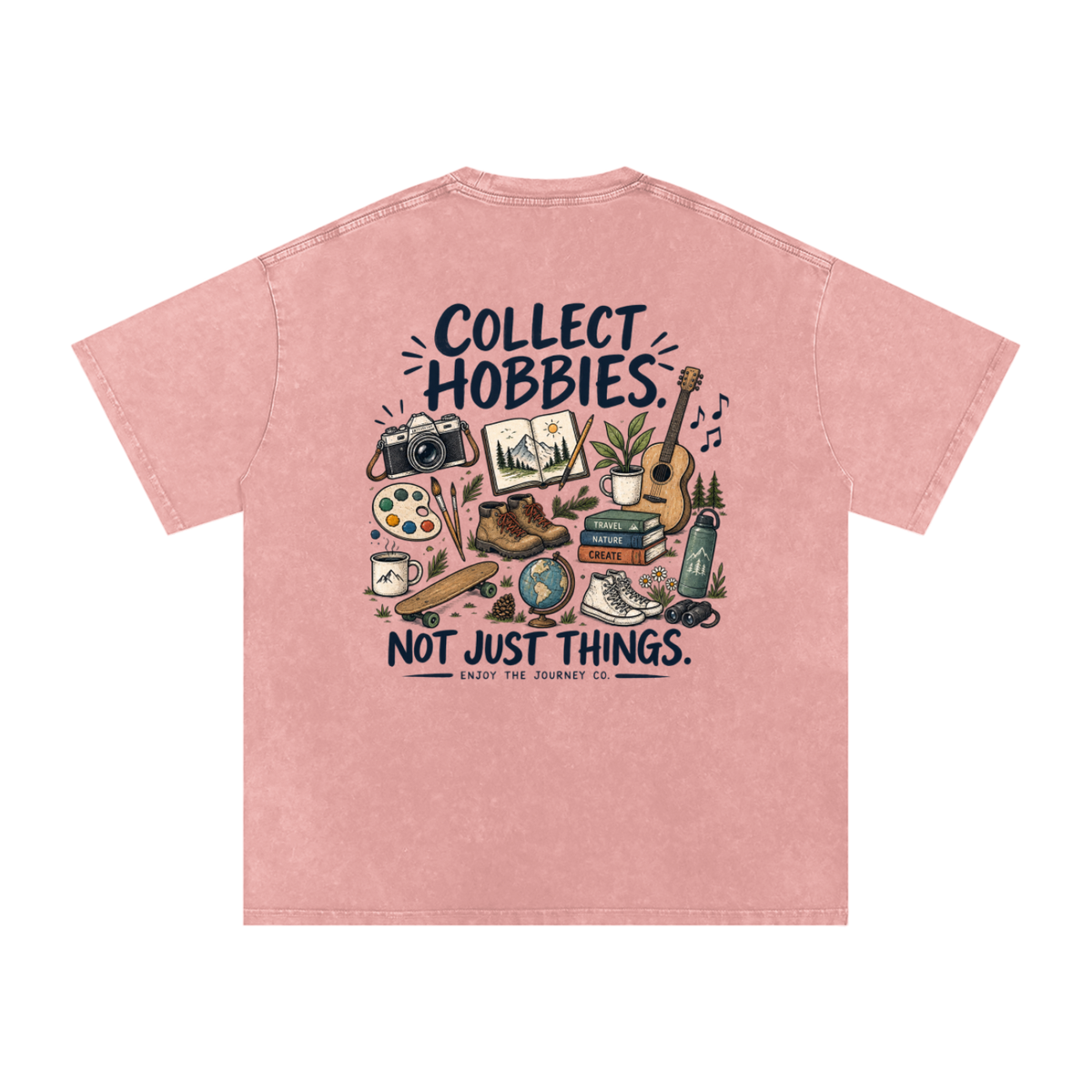 Snow Washed Oversized Cotton T-Shirt