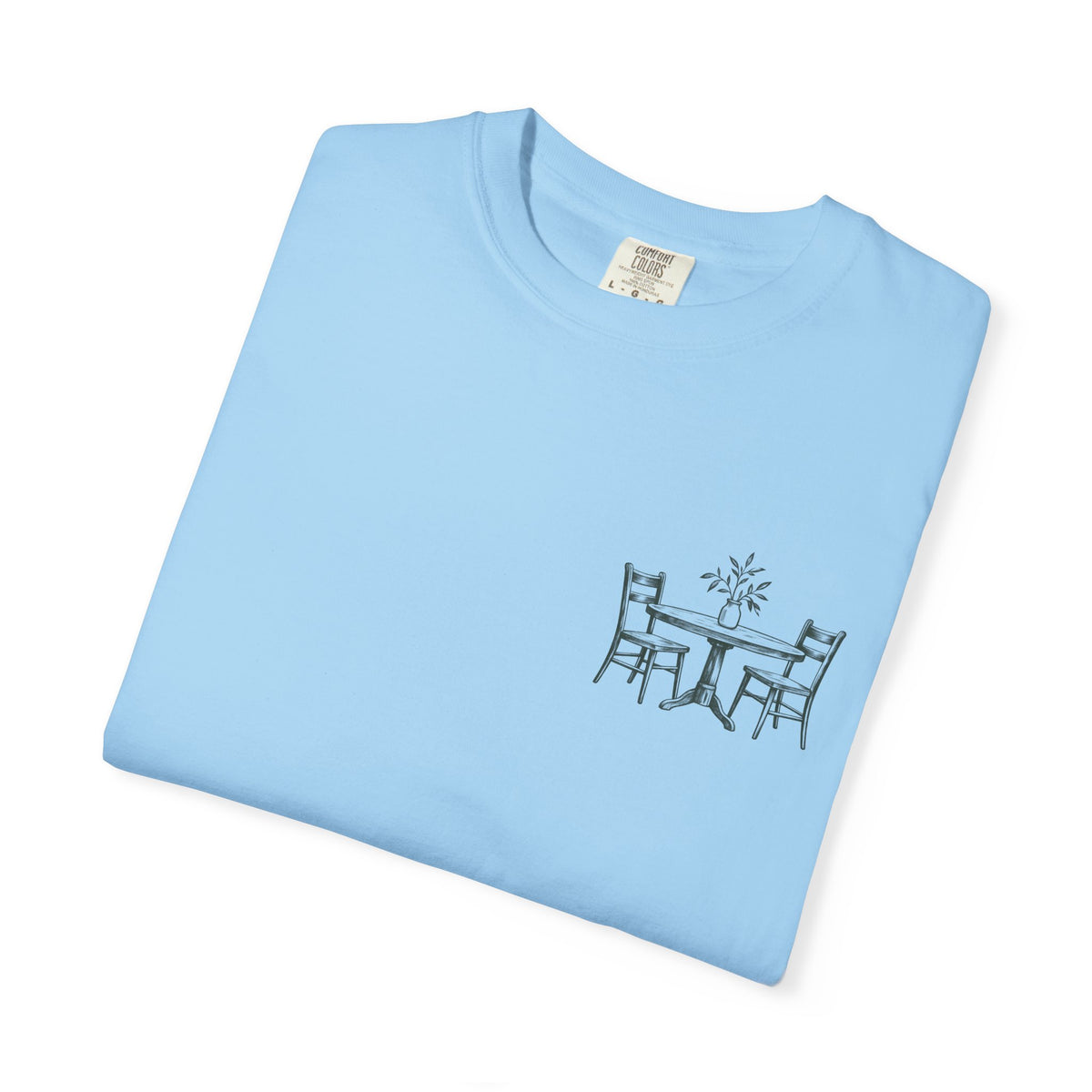 Sit With Me T-Shirt — "Sit With Me. you don't have to eat alone." Comfort Tee
