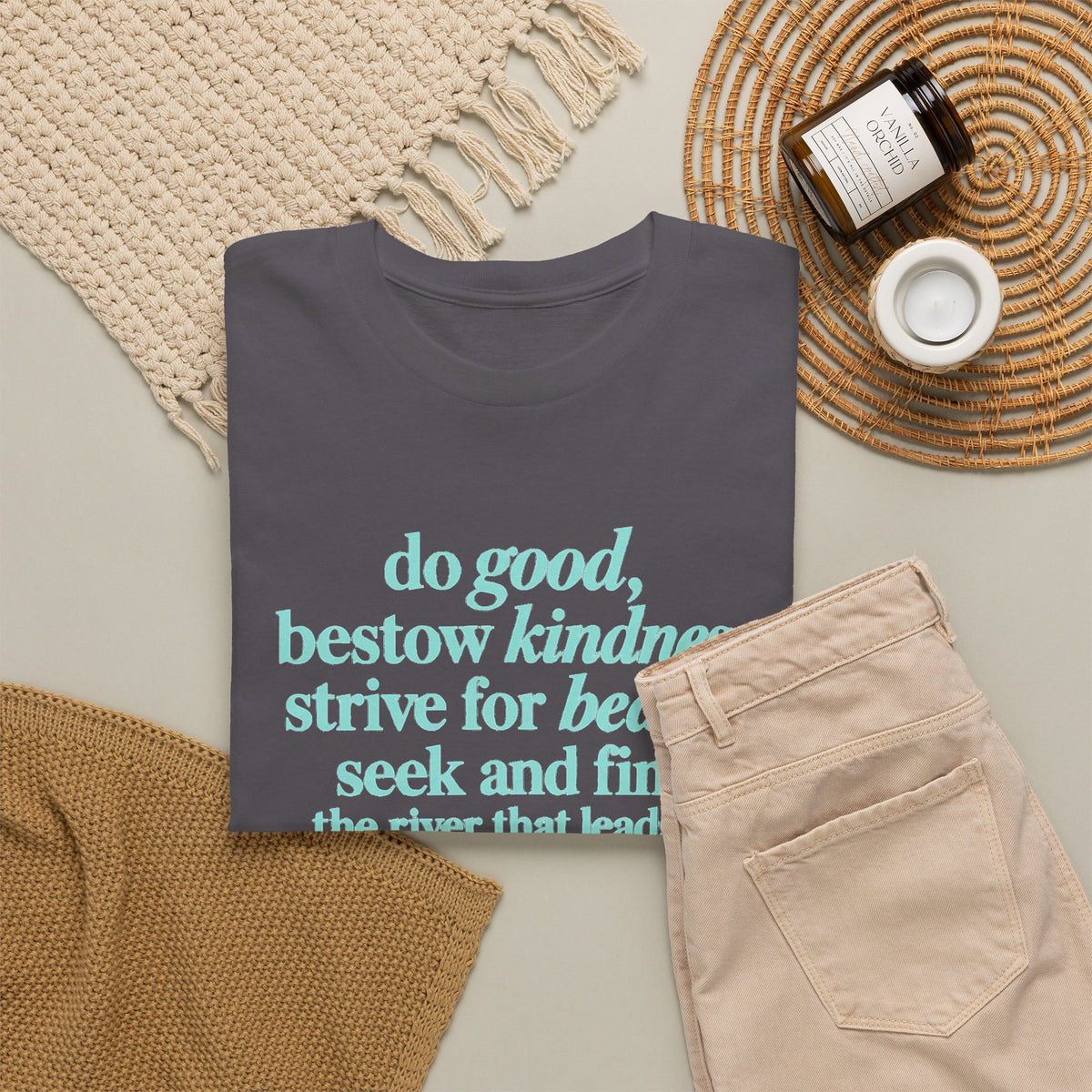 Inspirational Quote Tee — "Do Good, Bestow Kindness" Motivational T‑Shirt