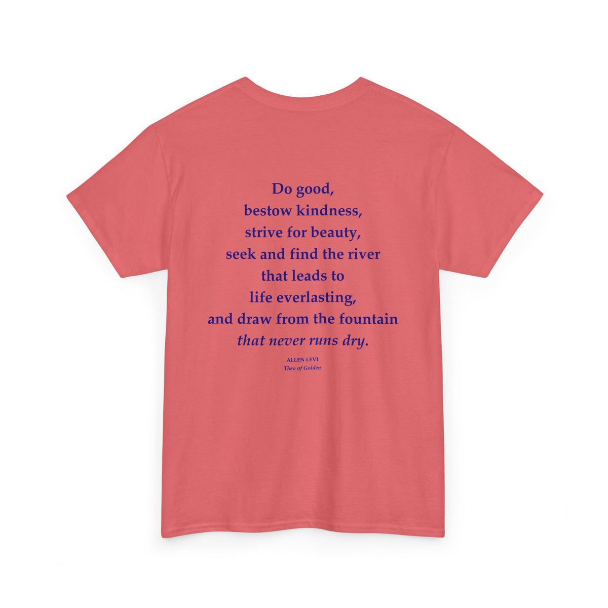 Inspirational Feather Tee — "Do good, bestow kindness" Quote T‑Shirt