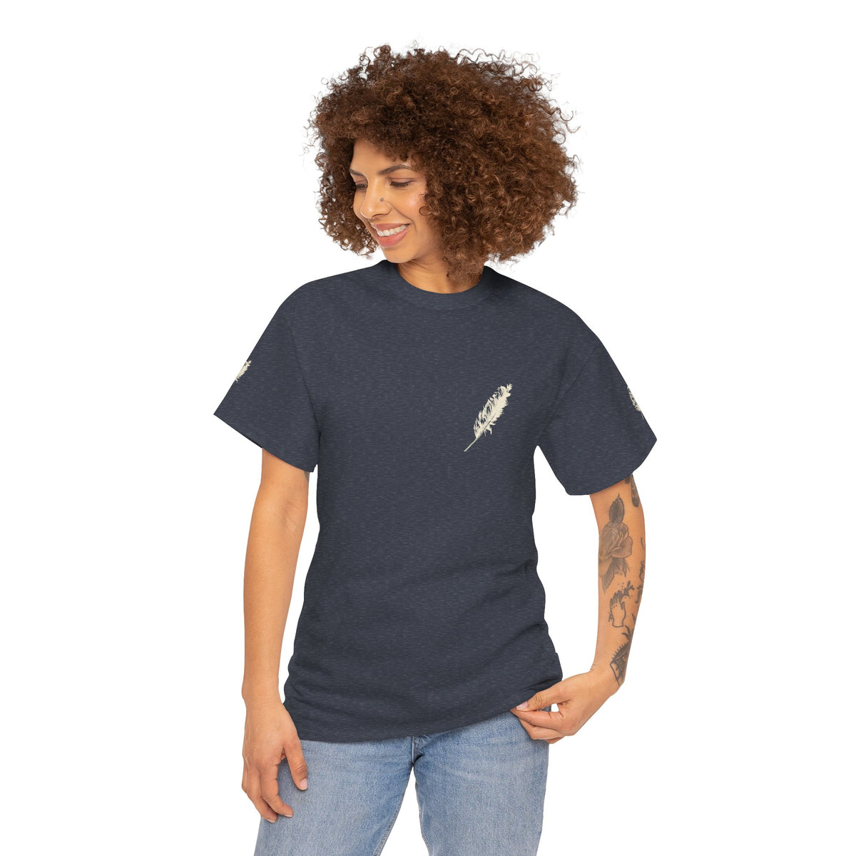 Literary Quote Tee — “One could almost hear the sound of stones dropping to the ground.”