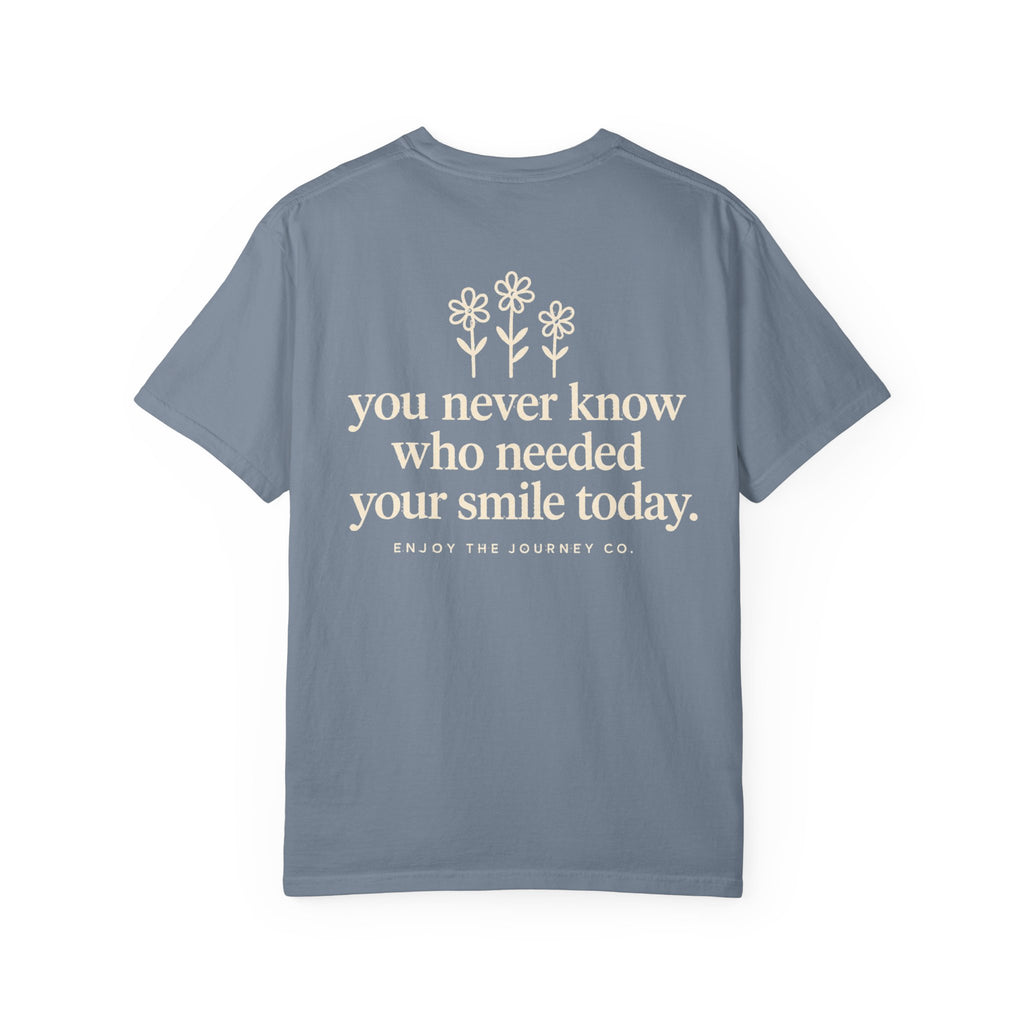 Inspirational Smile T-Shirt — “Be a reason someone smiles today” Motivational Tee