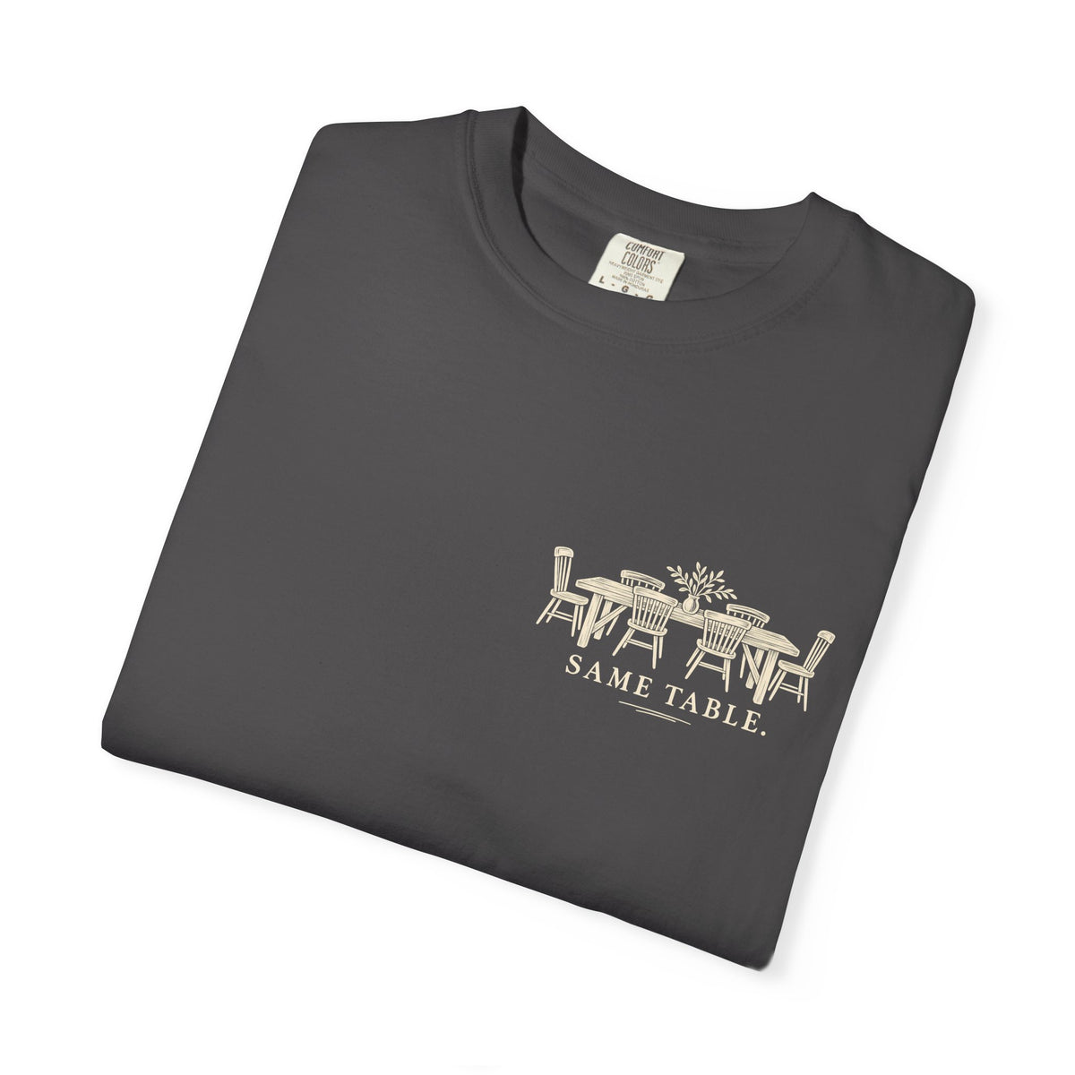 Same Table Different Stories T-Shirt — Inspirational Community Quote Tee