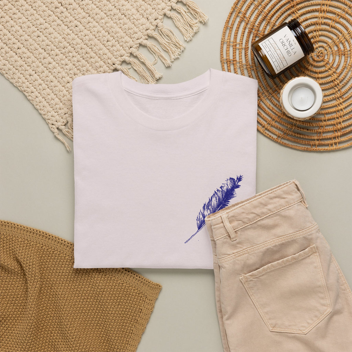 Inspirational Feather Tee — "Do good, bestow kindness" Quote T‑Shirt