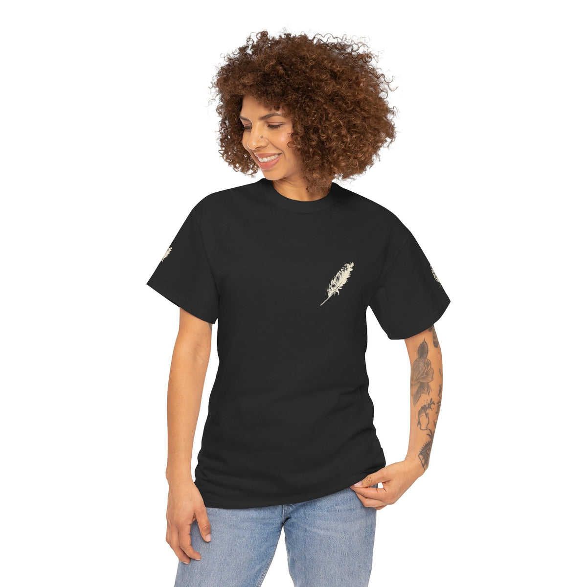 Love In It T-Shirt — Inspirational Quote Tee with Feather Accent