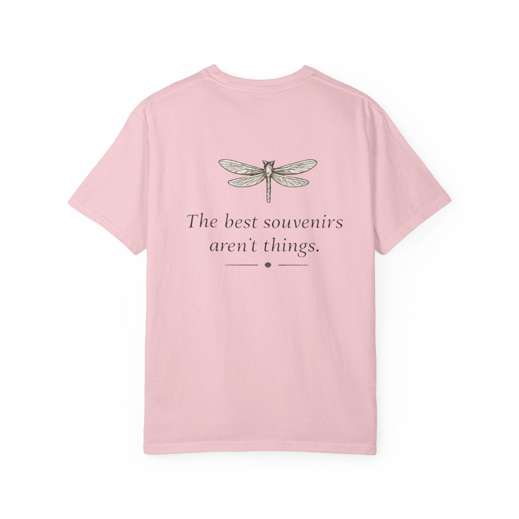 Collect Joy T-Shirt — "Collect Joy" Front & "The best souvenirs aren't things." Back | Nature-Inspired Inspirational Tee