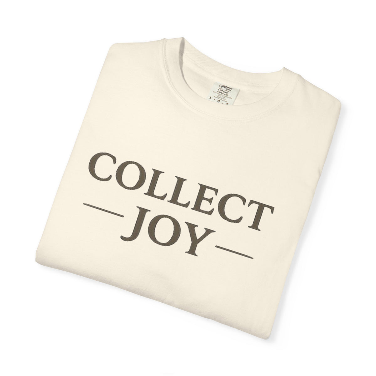 Collect Joy T-Shirt — "Collect Joy" Front & "The best souvenirs aren't things." Back | Nature-Inspired Inspirational Tee