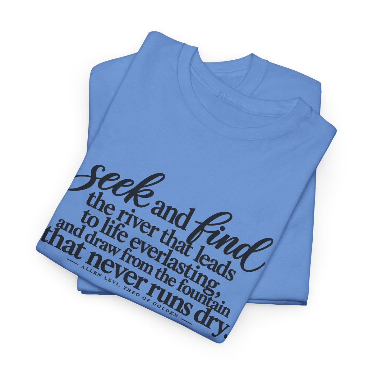 Seek and Find Tee — Inspirational Scripture Graphic T-Shirt