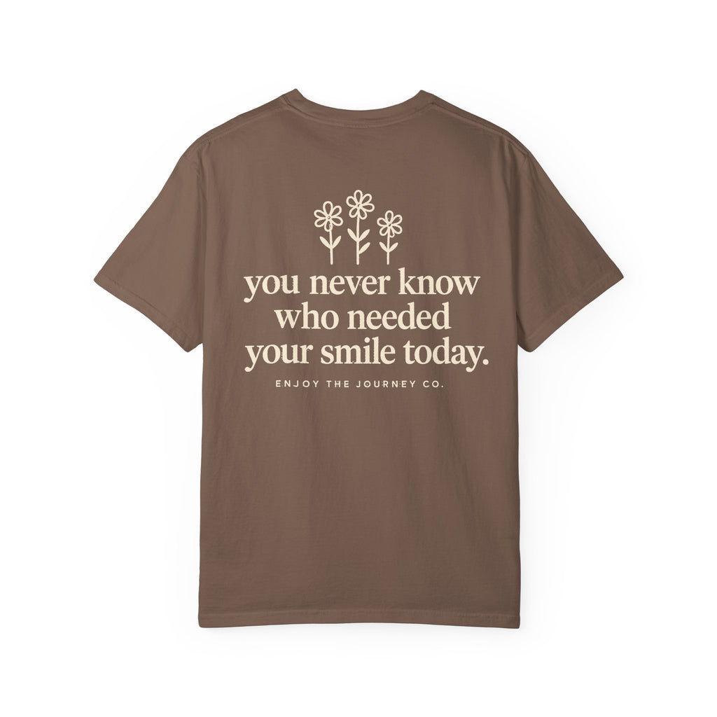 Inspirational Smile T-Shirt — “Be a reason someone smiles today” Motivational Tee