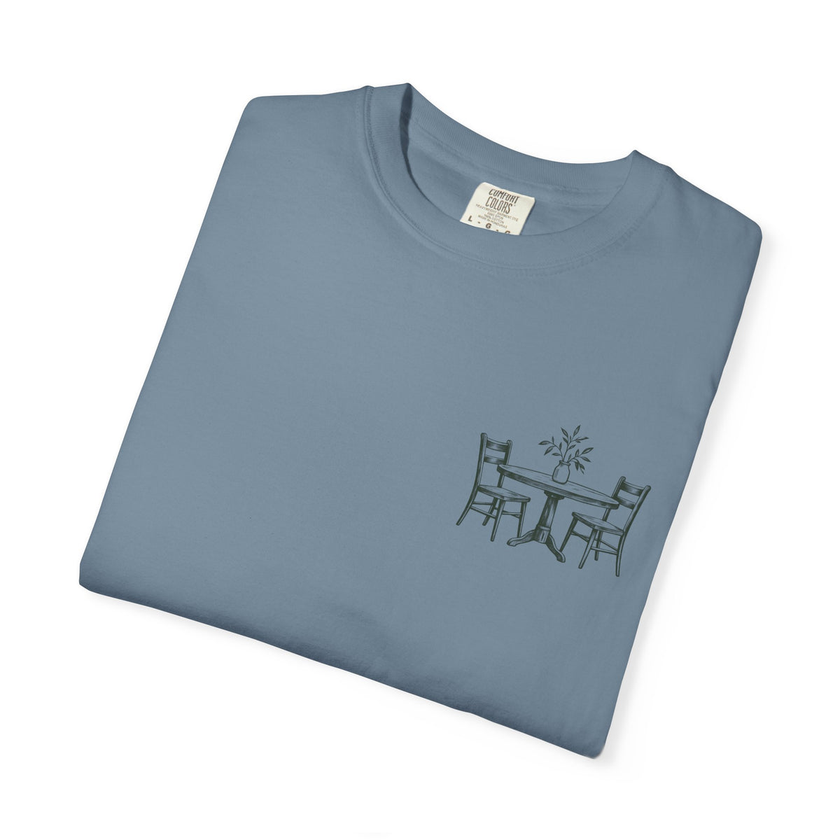 Sit With Me T-Shirt — "Sit With Me. you don't have to eat alone." Comfort Tee