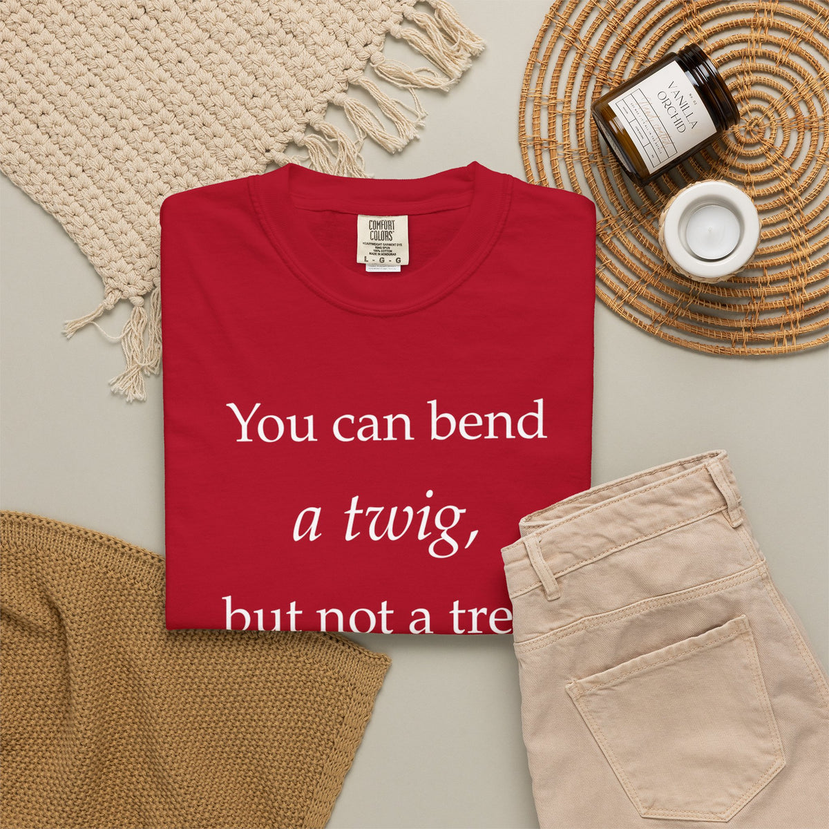 You Can Bend a Twig But Not a Tree T-Shirt — Literary Quote Graphic Tee