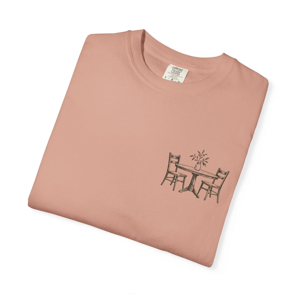 Sit With Me T-Shirt — "Sit With Me. you don't have to eat alone." Comfort Tee