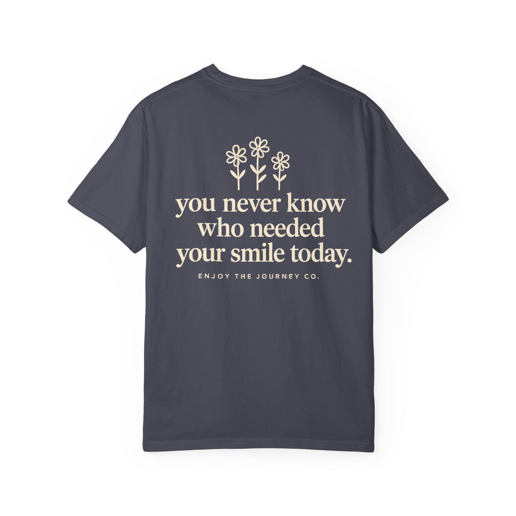 Inspirational Smile T-Shirt — “Be a reason someone smiles today” Motivational Tee