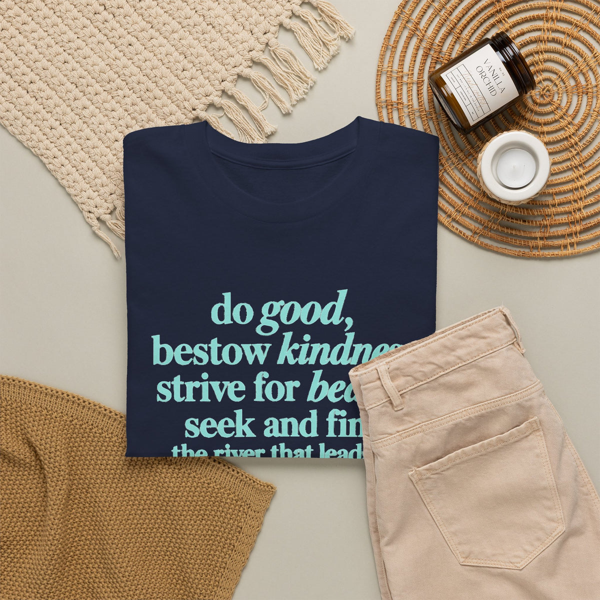 Inspirational Quote Tee — "Do Good, Bestow Kindness" Motivational T‑Shirt