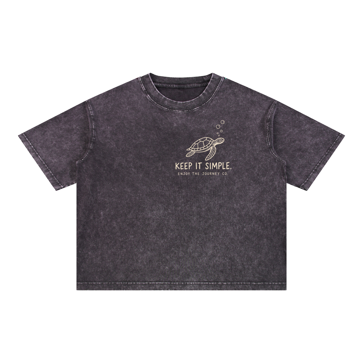 Mineral Wash Boxy Cotton T-Shirt