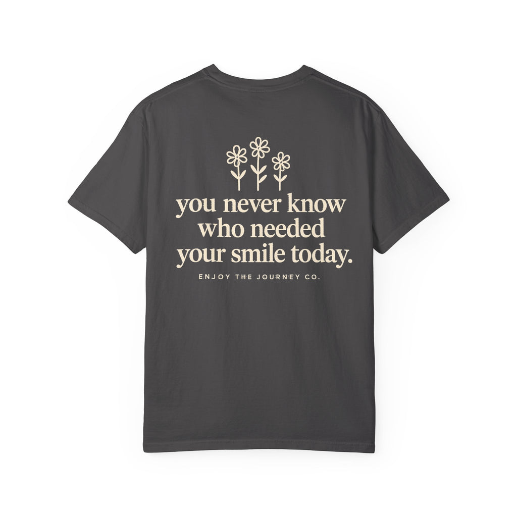Inspirational Smile T-Shirt — “Be a reason someone smiles today” Motivational Tee